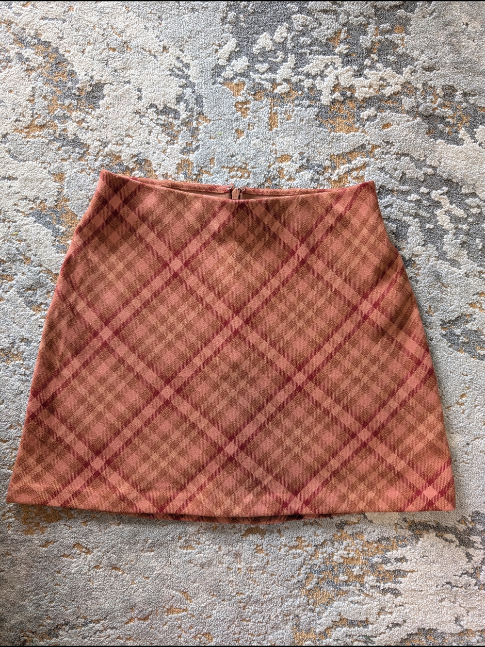 Wilfred Plaid A-Line Mini Skirt